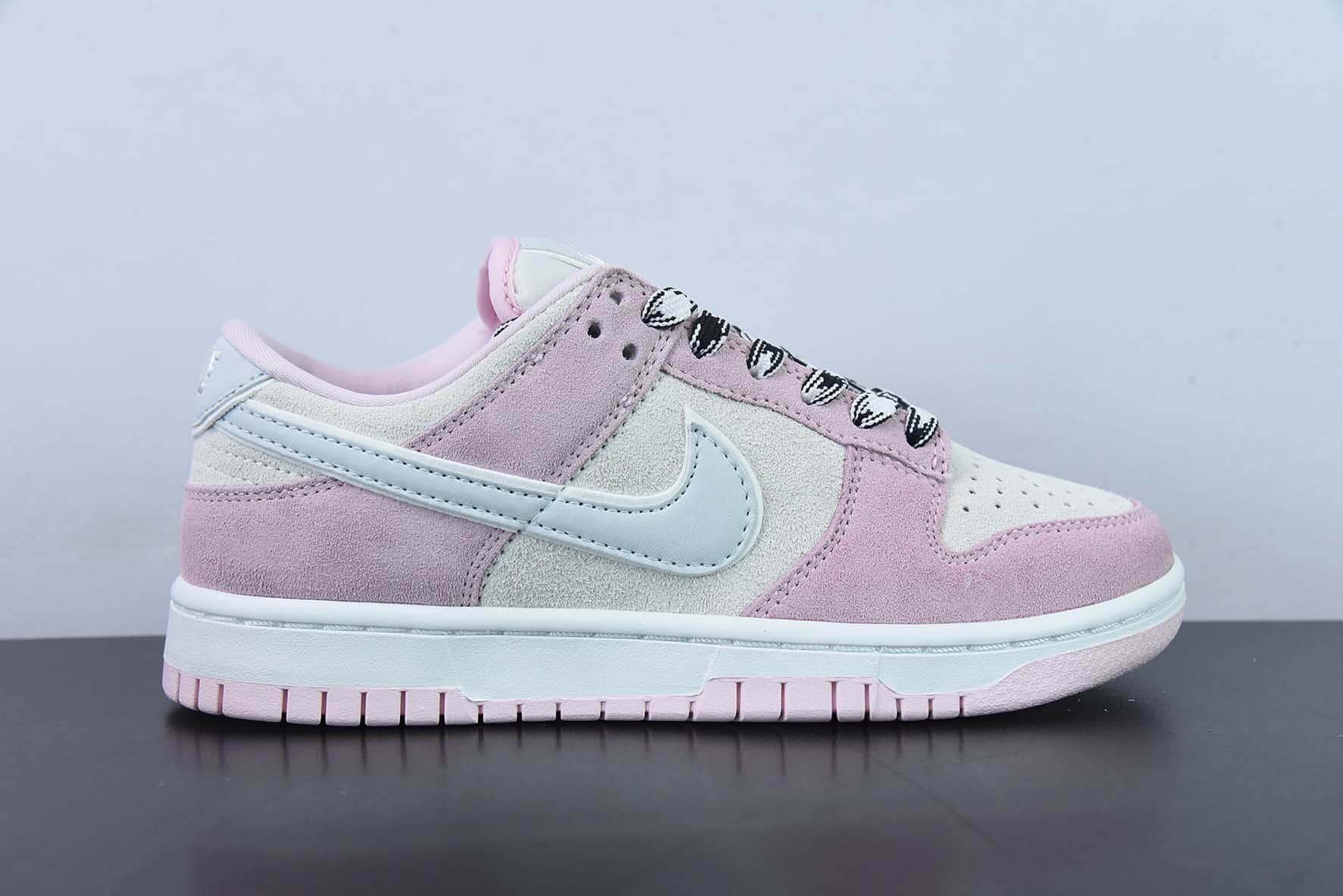 耐克Nike Dunk Low Pink Suede 粉蓝配色SB扣篮系列低帮休闲运动滑板鞋纯原版本 货号： DV3054-600