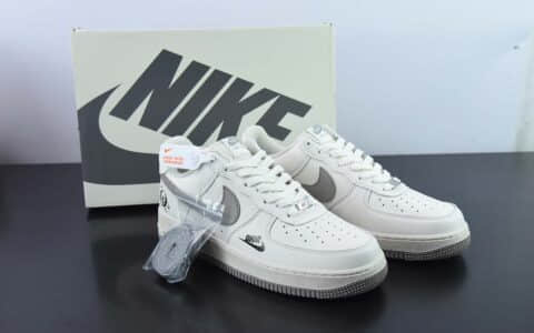 耐克Nike Air Force 1 '07 Low“钛金灰-迪奥联名”米白灰空军一号低帮休闲板鞋纯原版本 货号： BS6055-203