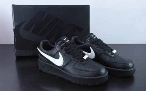 耐克Nike AMBUSH xNike Air Force1 Low联名款黑色白钩空军一号低帮休闲板鞋纯原版本 货号：DV3464-001