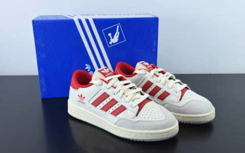 阿迪达斯Adidas Originals Centennial 85 Low白红复古低帮休闲板鞋纯原版本 货号：HQ6278