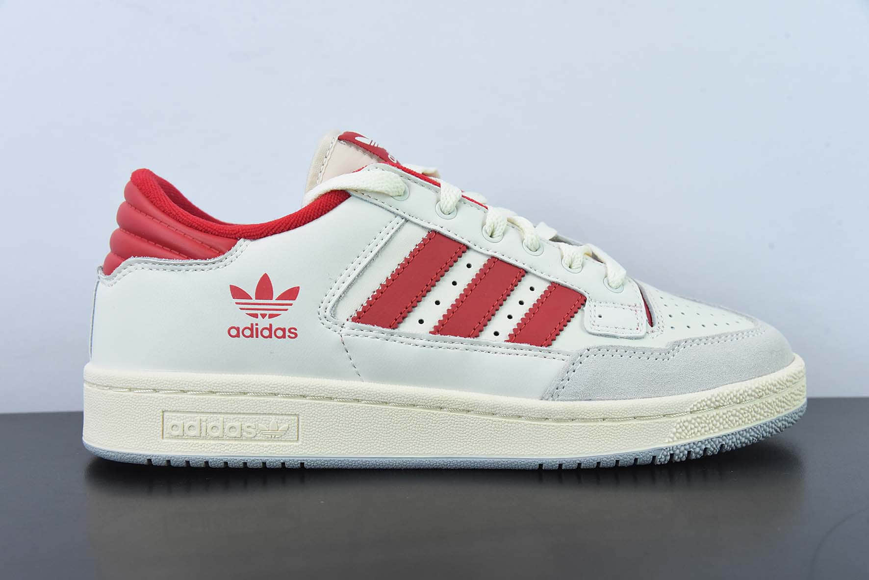 阿迪达斯Adidas Originals Centennial 85 Low白红复古低帮休闲板鞋纯原版本 货号：HQ6278