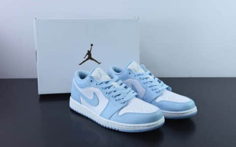 乔丹Air Jordan 1 Low Aluminum AJ1乔1北卡蓝低帮文化篮球鞋纯原版本 货号：DC0774-141