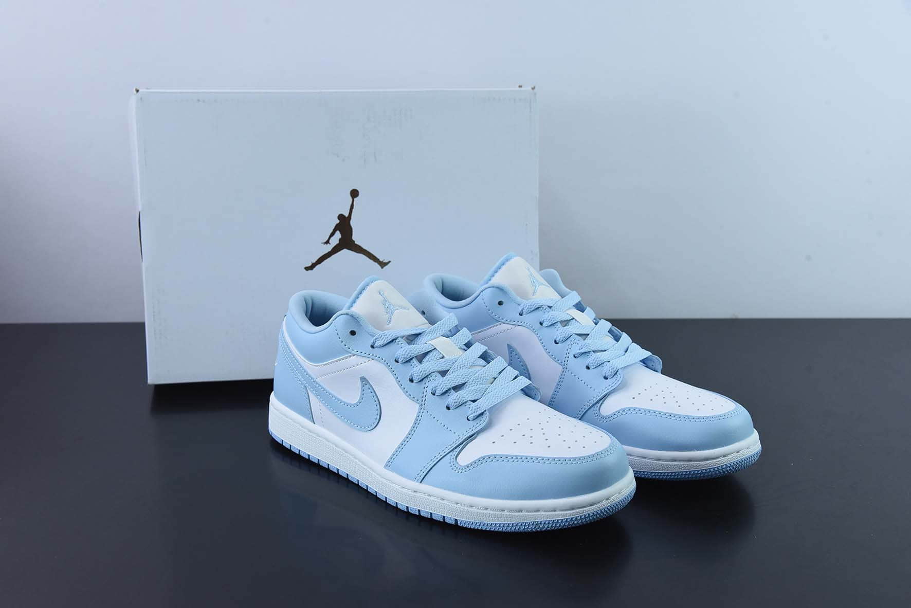 乔丹Air Jordan 1 Low Aluminum AJ1乔1北卡蓝低帮文化篮球鞋纯原版本 货号：DC0774-141