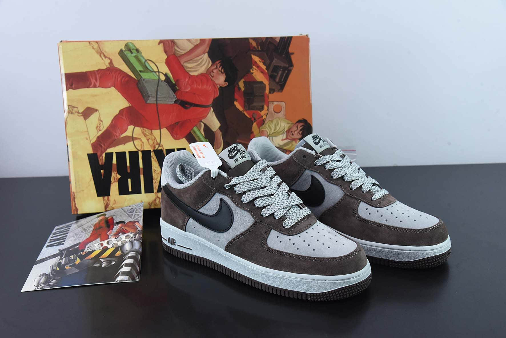 耐克Nike AKIRA×Nike Air Force 1 Low ’07 摩卡黑满天星空军一号低帮休闲板鞋纯原版本 货号：DC3366-323