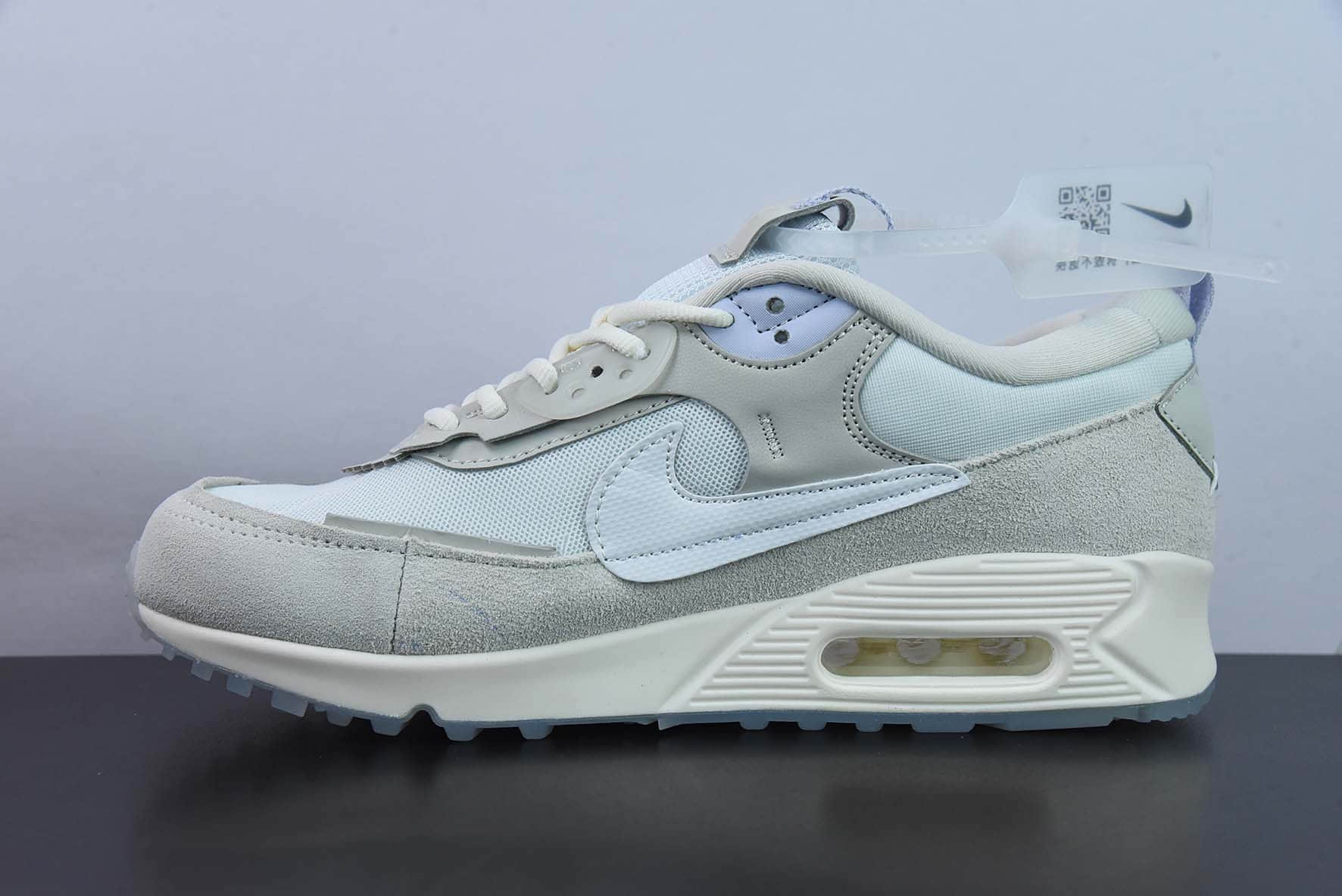 耐克 NIKE AIR MAX 90 Futura米白紫时尚气垫复古运动鞋纯原版本 货号：DM9922-102