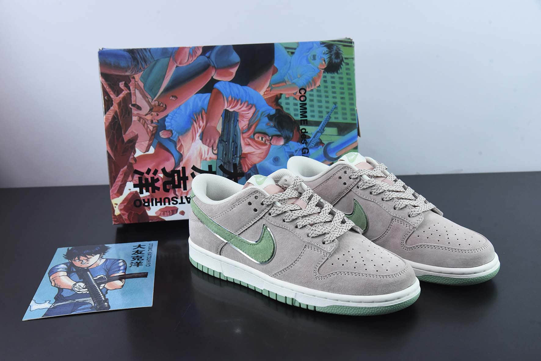 耐克Nike Otomo Katsuhiro x Nk SB Dunk Low 大友克洋联名 卡其绿SB低帮运动休闲板鞋纯原版本 货号：ST1391-207