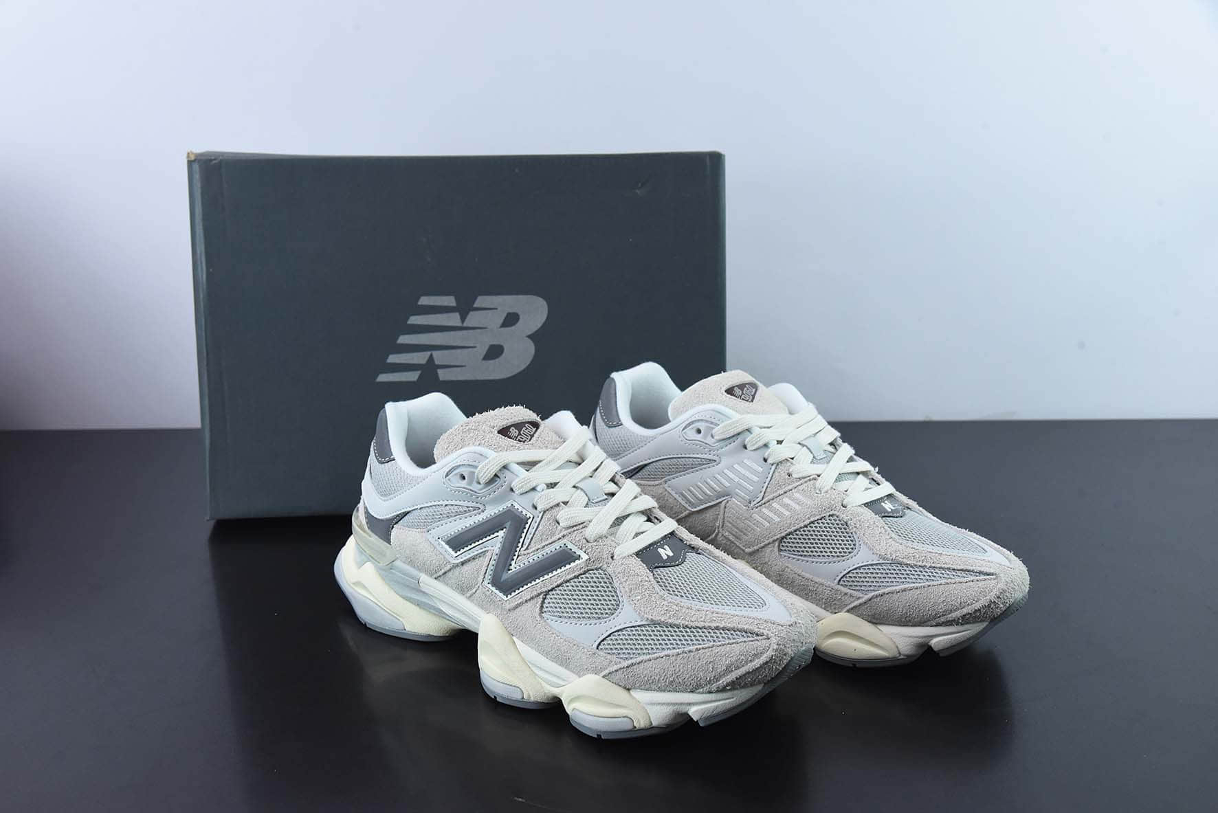 新百伦New Balance 9060Forest GreenPurpleVolt系列浅灰银红复古百搭老爹风休闲运动跑步鞋纯原版本 货号：U9060LNY