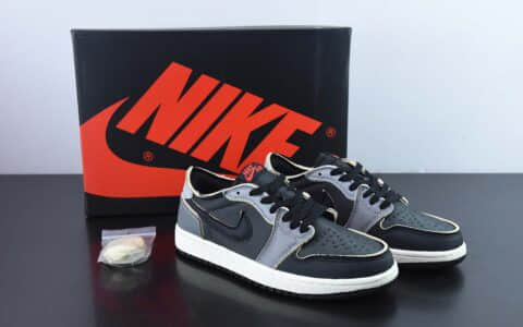 乔丹Air Jordan 1 Retro Low OG EXAJ1乔1黑灰低帮休闲板鞋纯原版本 货号：DV0982-006