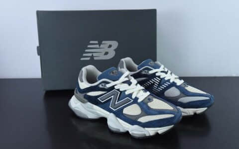 新百伦New BalanceJoe Freshgoods x New Balance NB9060联名款米灰海军蓝复古休闲运动慢跑鞋纯原版本 货号：U9060IND