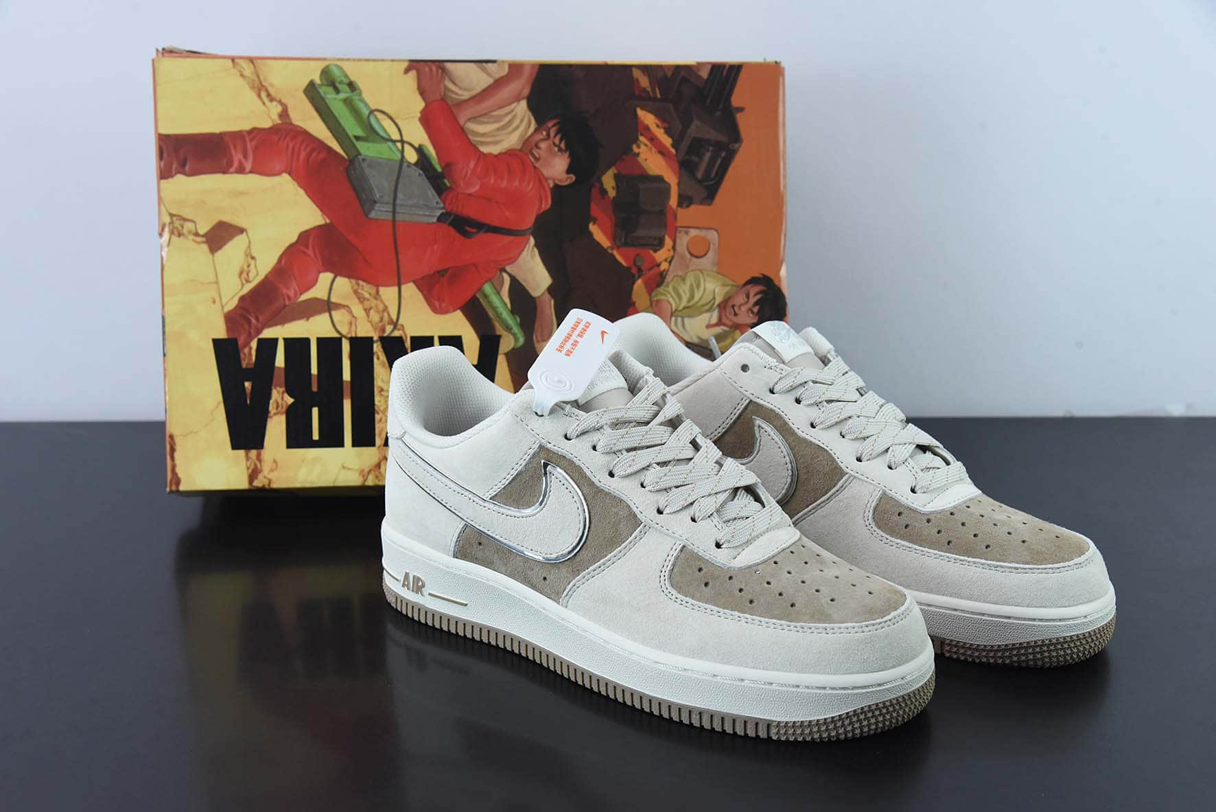 耐克Nike AKIRA×Nike Air Force 1 Low ’07 米卡其满天星配色空军一号低帮休闲板鞋纯原版本 货号：DQ3966-183