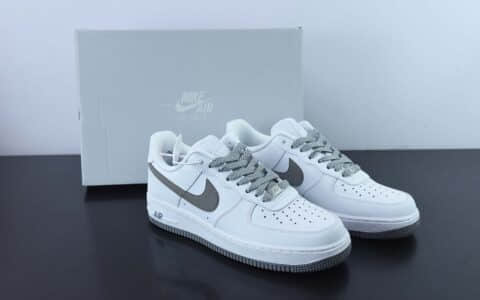 耐克Nike Air Force 1'07 Low 白灰满天星空军一号低帮休闲板鞋纯原版本 货号：AH0286-111