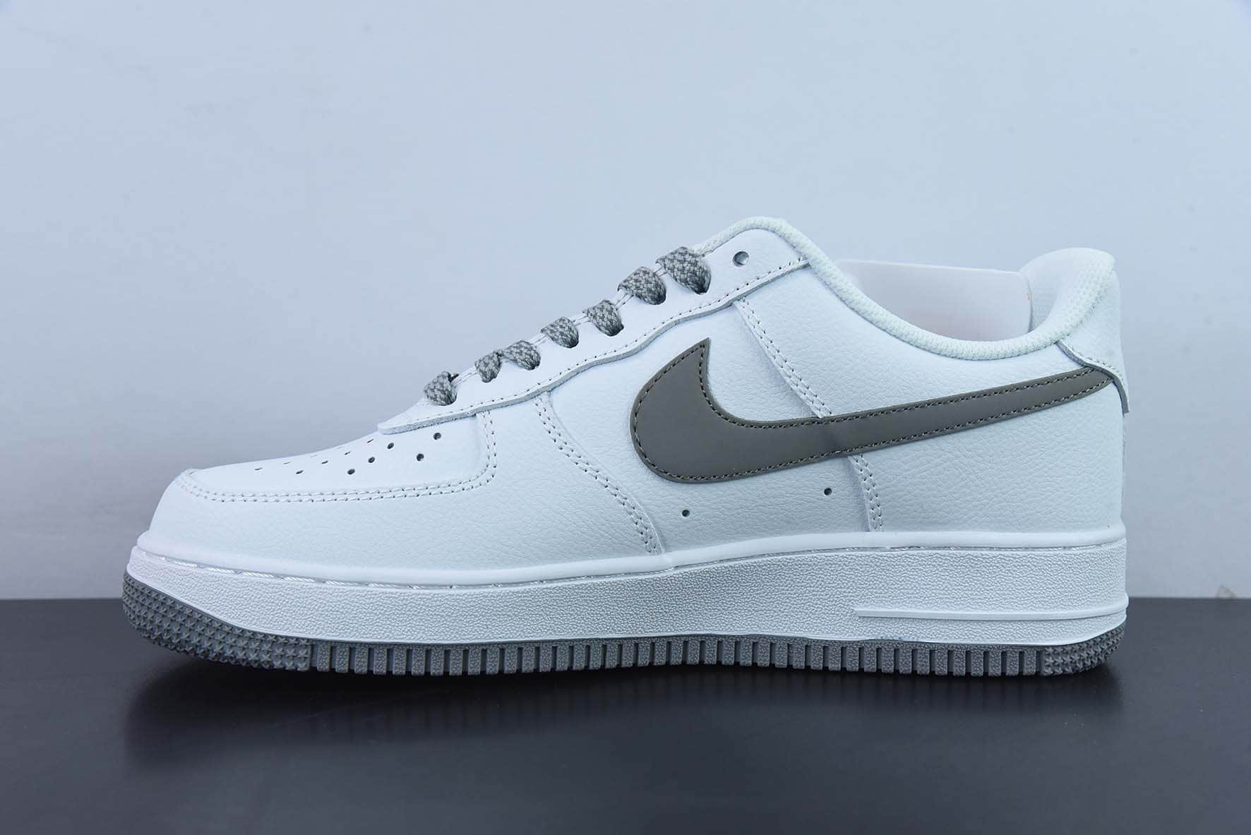 耐克Nike Air Force 1'07 Low 白灰满天星空军一号低帮休闲板鞋纯原版本 货号：AH0286-111