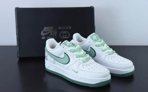 耐克NIke Air Force 1 '07 Low “橄榄绿-古驰联名”空军一号低帮休闲板鞋纯原版本 货号：DA8481-166