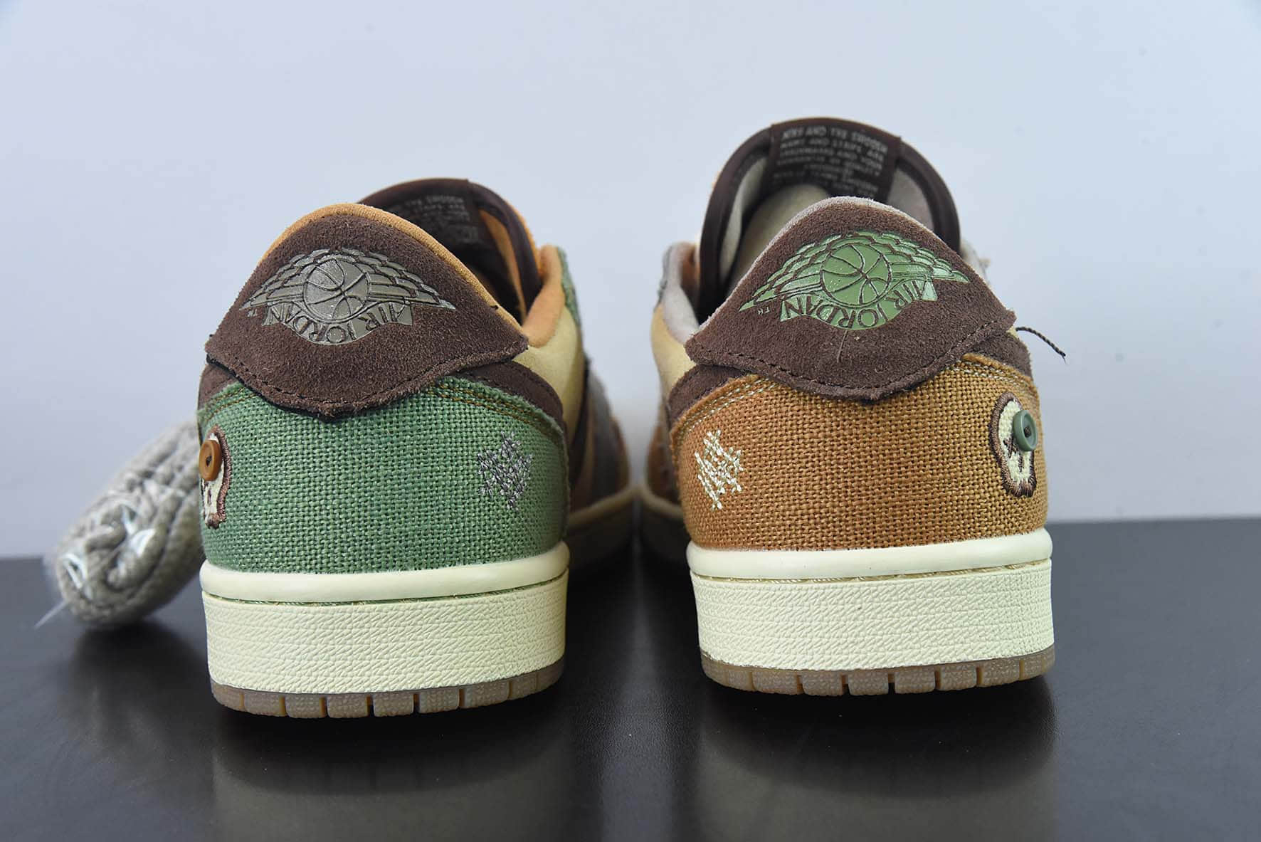 乔丹Air Jordan Zion Williamson x Air Jordan 1 Retro Low OG Voodoo AJ1棕色巫毒娃娃低帮文化篮球鞋纯原版本 货号：DZ7292-200