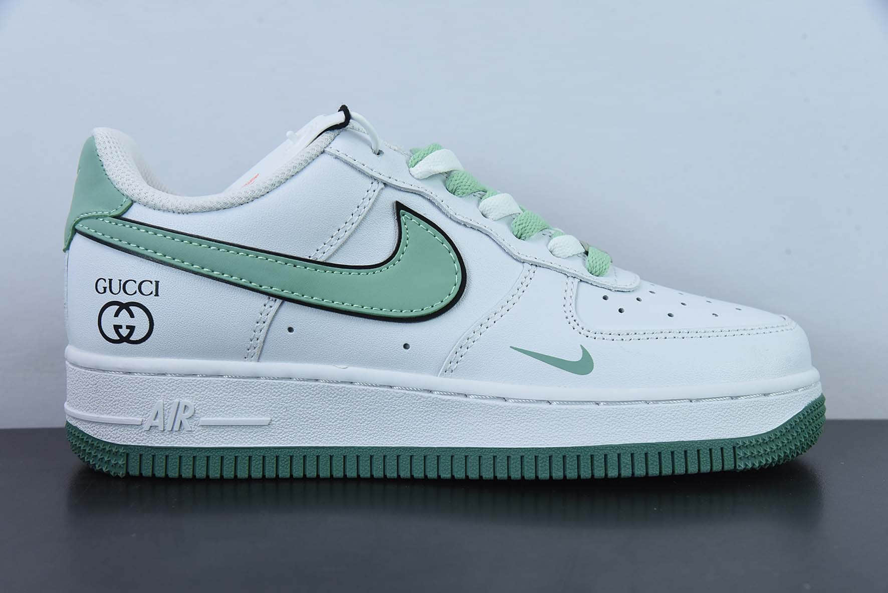 耐克NIke Air Force 1 '07 Low “橄榄绿-古驰联名”空军一号低帮休闲板鞋纯原版本 货号：DA8481-166