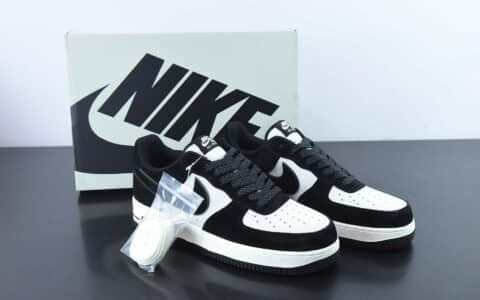 耐克Nike Air Force 1 AF1 黑白炫彩空军一号低帮休闲板鞋纯原版本 货号：MX0820-502