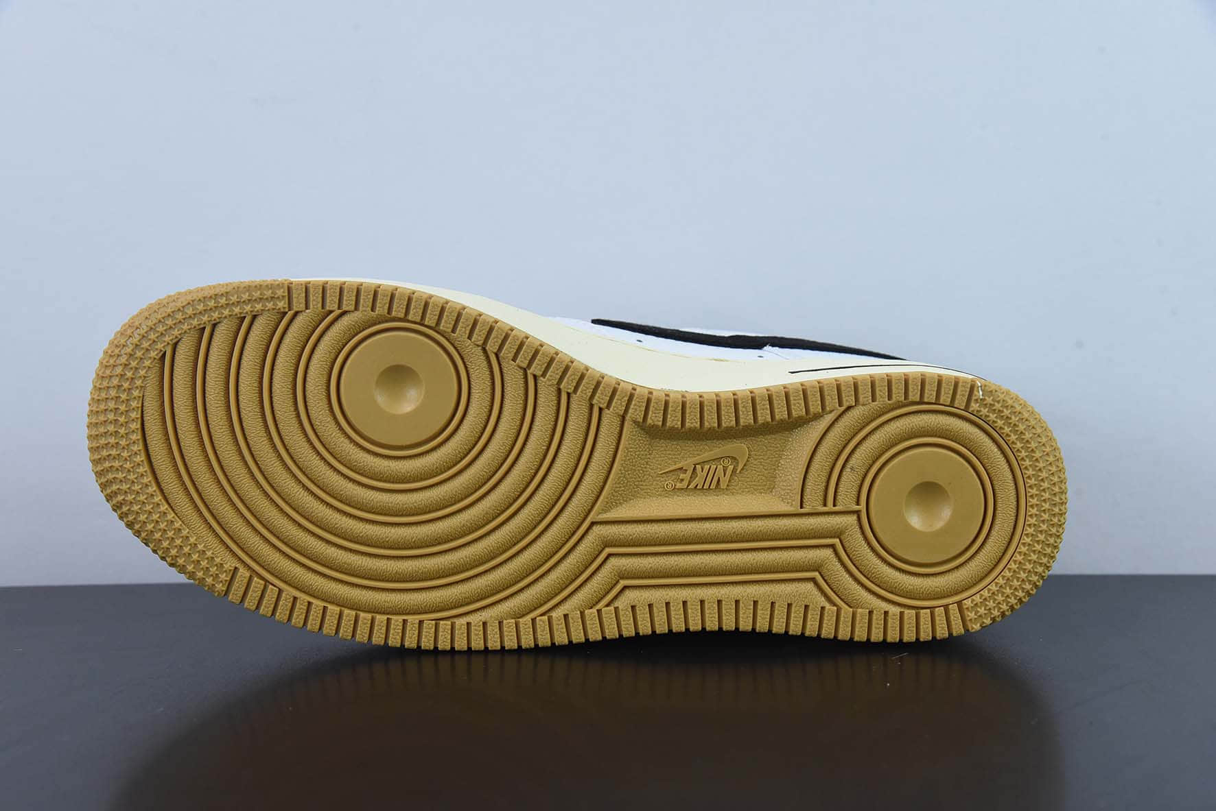 耐克Nike Air Force 1 AF1 白黑灰尾生胶底空军一号低帮休闲板鞋纯原版本 货号：DR0148-101