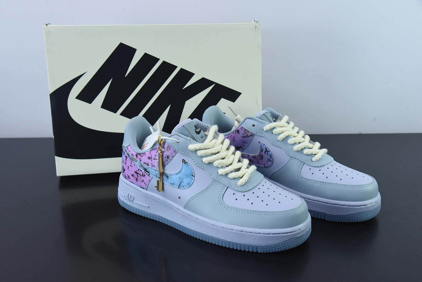 耐克Nike Air Force 1 Low 07 兰亭序国潮风空军一号低帮休闲板鞋纯原版本 货号：CW0088-222