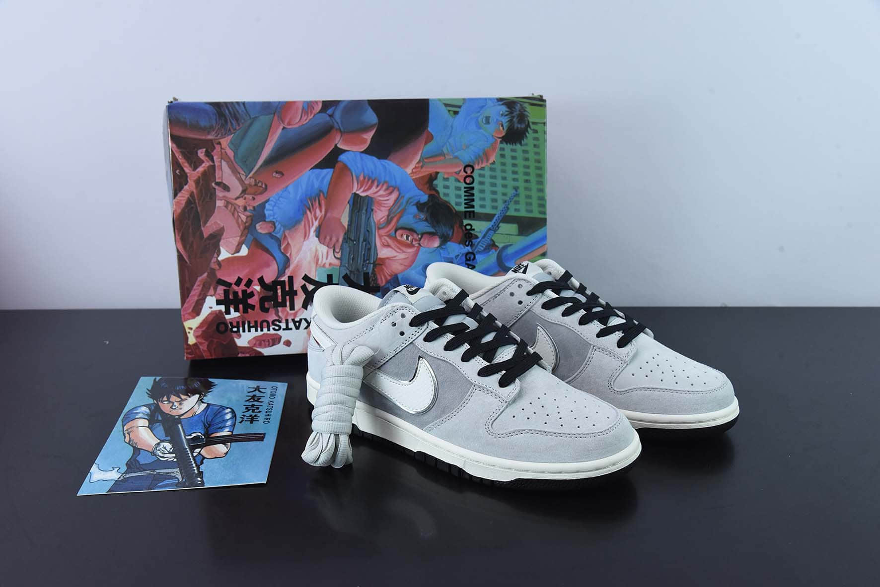 耐克Nike Otomo Katsuhiro x NK SB Dunk Low Steamboy OST 大友克洋联名麂皮灰白SB低帮休闲滑板鞋纯原版本 货号：CV0820-508