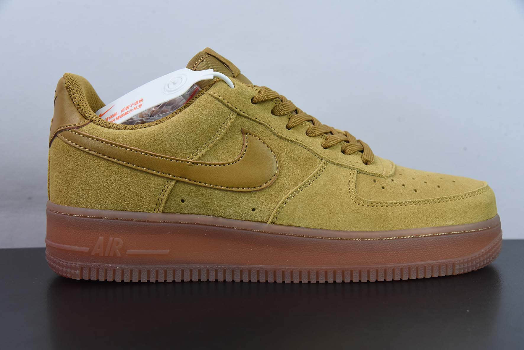 耐克Nike Air Force 1 Low 07 LV8 Wheat  Flax 二代小麦空军一号低帮休闲板鞋纯原版本 货号：BQ5485-700