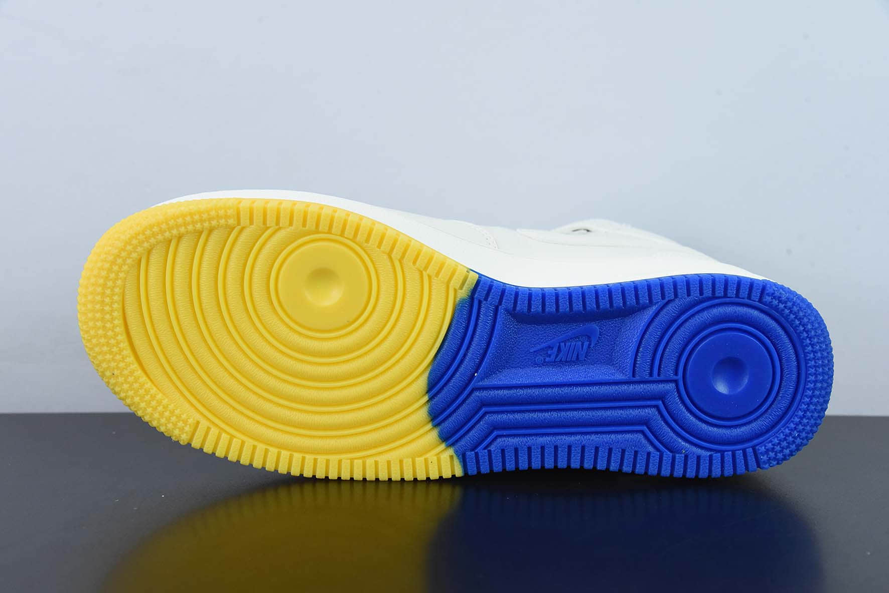 耐克Nike Air Force 1 Mid'07 米蓝黄金州勇士城市限定中帮空军一号休闲板鞋纯原版本 货号：GT5663-306