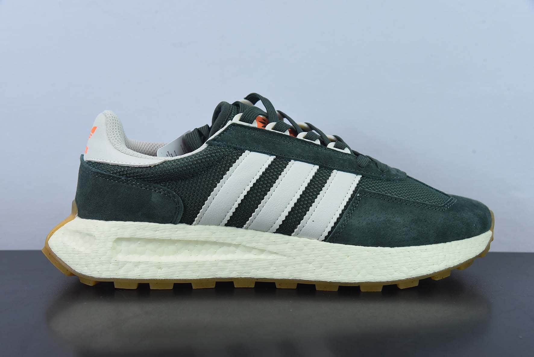 阿迪达斯 Adidas Retropy E5 白绿爆米花中底复古运动休闲跑步鞋纯原版本 货号：HP7849