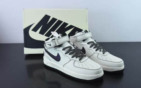 耐克Nike Undefeated x Nike Air Force 1 Mid洛杉矶潮牌店限量发售夜魔侠空军一号中帮休闲板鞋纯原版本 货号：CJ6690-100