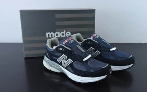 新百伦New Balance Levi's x New Balance NB990V3 海军蓝李维斯联名第三代总统复古慢跑鞋纯原版本 货号： M990NB3