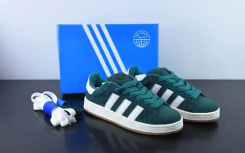 阿迪达斯Adidas Originals Campus 00s 白绿学院系列面包风经典复古低帮百搭休闲运动板鞋纯原版本 货号：HR1467