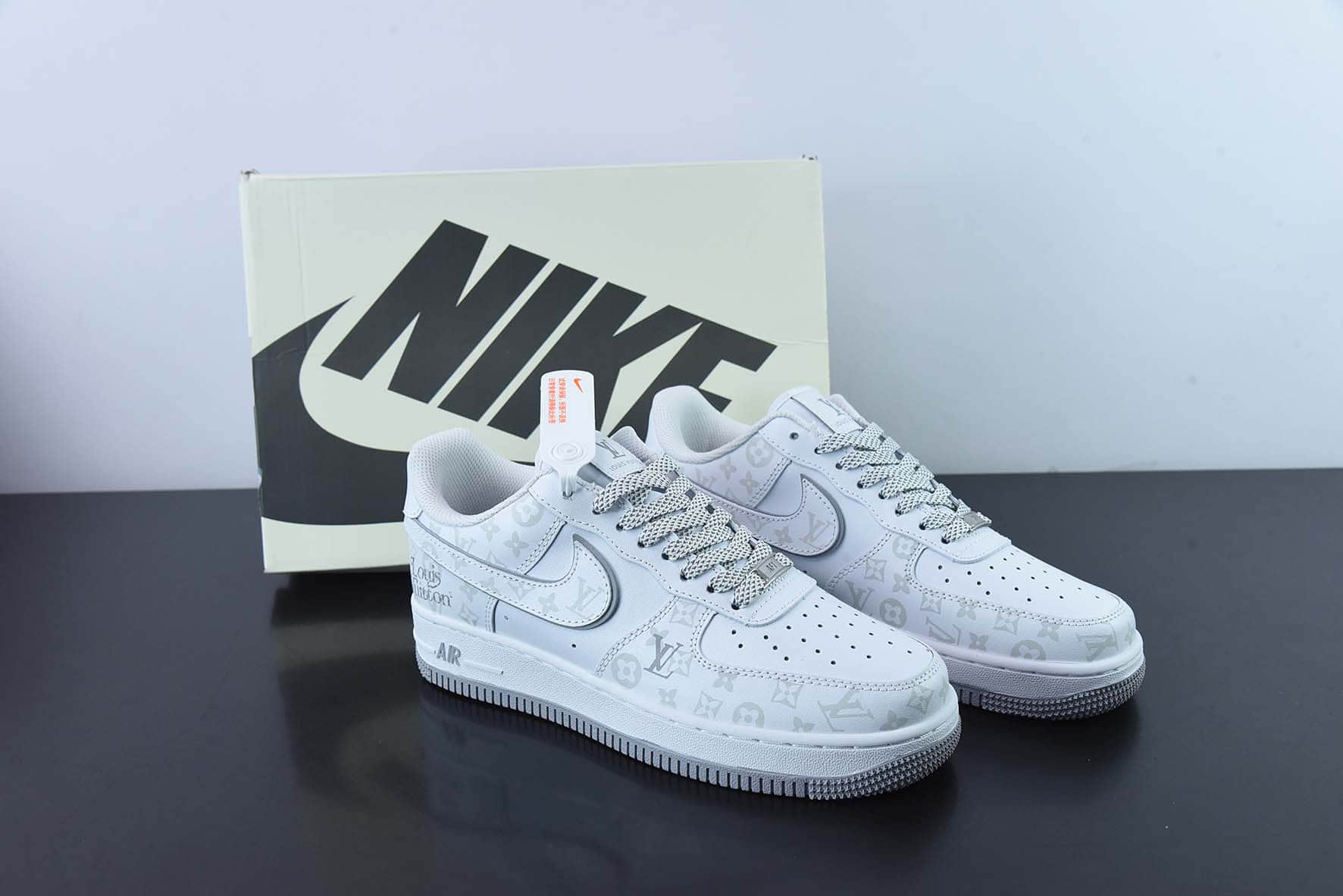 耐克Nike Air Force 1 '07 Low “LV联名--灰暗夜精灵”空军一号低帮休闲板鞋纯原版本 货号：DR9868-200