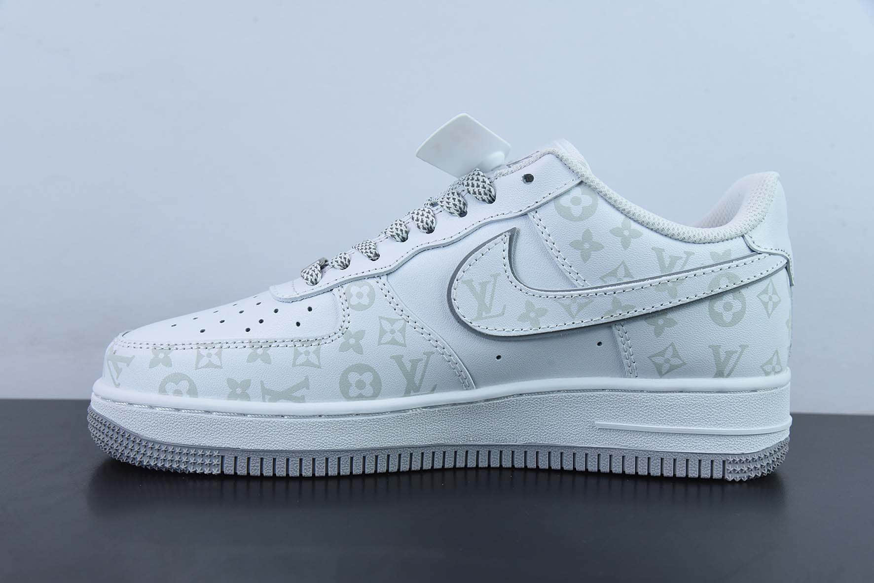 耐克Nike Air Force 1 '07 Low “LV联名--灰暗夜精灵”空军一号低帮休闲板鞋纯原版本 货号：DR9868-200