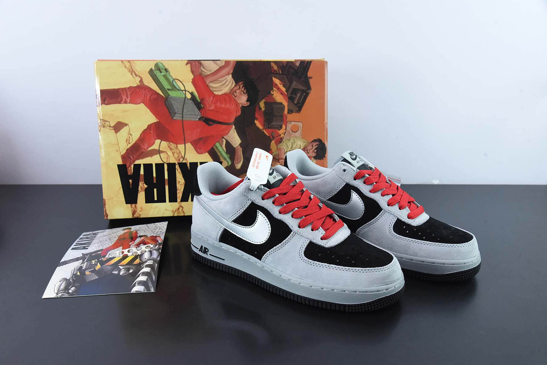 耐克Nike Air Force 1 Low 07 SU19 大友克洋联名灰黑红空军一号低帮休闲板鞋纯原版本 货号：DA0068-123