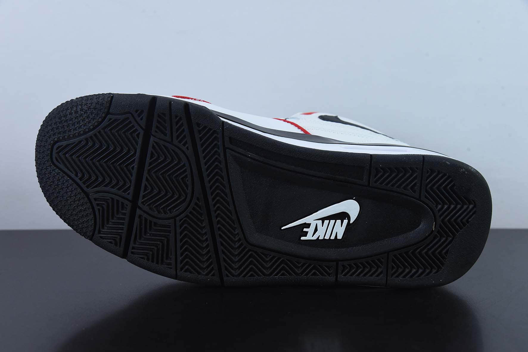 耐克Nike Air Flight 89 AJ4黑白红兄弟男气垫篮球鞋纯原版本 货号：FD9928-101