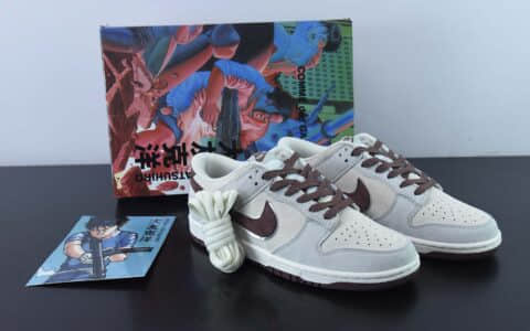 耐克Nike Otomo Katsuhiro x Nike SB Dunk Low Steamboy OST大友克洋联名灰红麂皮SB低帮休闲滑板鞋纯原版本 货号：DD0012-258