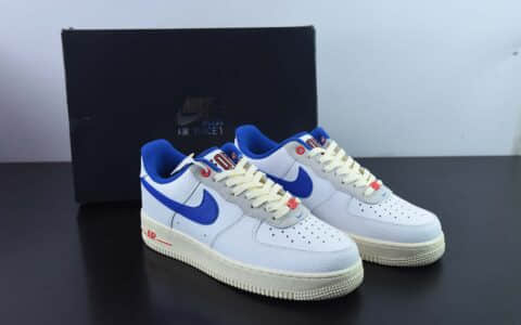 耐克Nike Air Force 1 ’07 白蓝空军一号低帮百搭休闲运动板鞋纯原版本 货号：DR0148-100