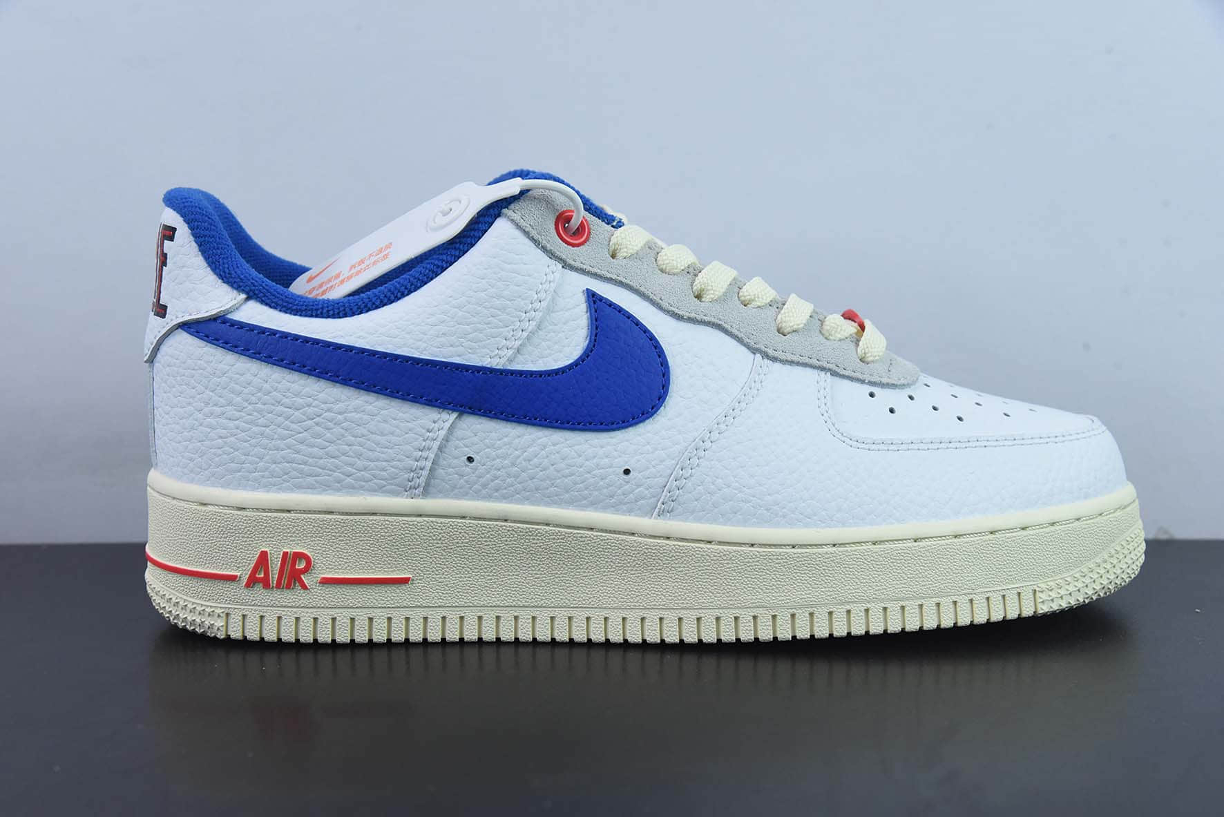 耐克Nike Air Force 1 ’07 白蓝空军一号低帮百搭休闲运动板鞋纯原版本 货号：DR0148-100