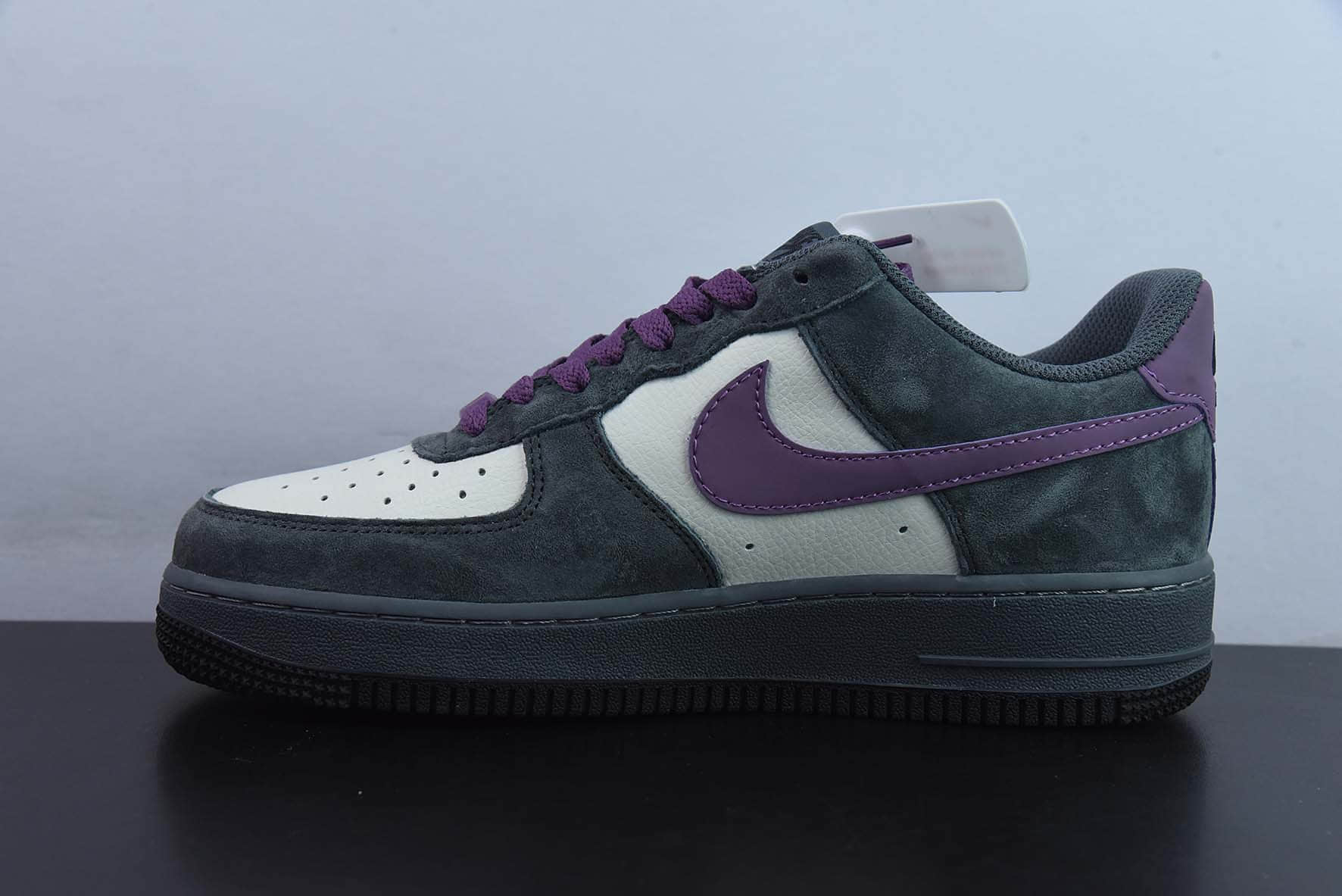 耐克Nike Air Force 1 Low ’07 “Grey purple ”“灰紫雾”空军一号低帮休闲板鞋纯原版本 货号：CW1188-111