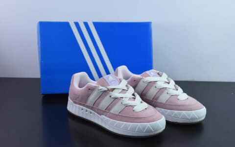 阿迪达斯Adidas Adimatic Low 马蒂奇系列粉白低帮复古鲨鱼面包鞋运动休闲滑板板鞋纯原版本 货号： GY2089