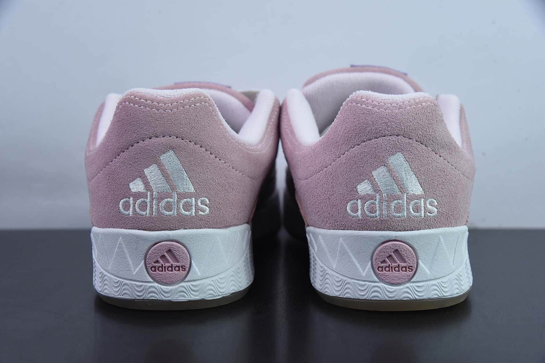 阿迪达斯Adidas Adimatic Low 马蒂奇系列粉白低帮复古鲨鱼面包鞋运动休闲滑板板鞋纯原版本 货号： GY2089