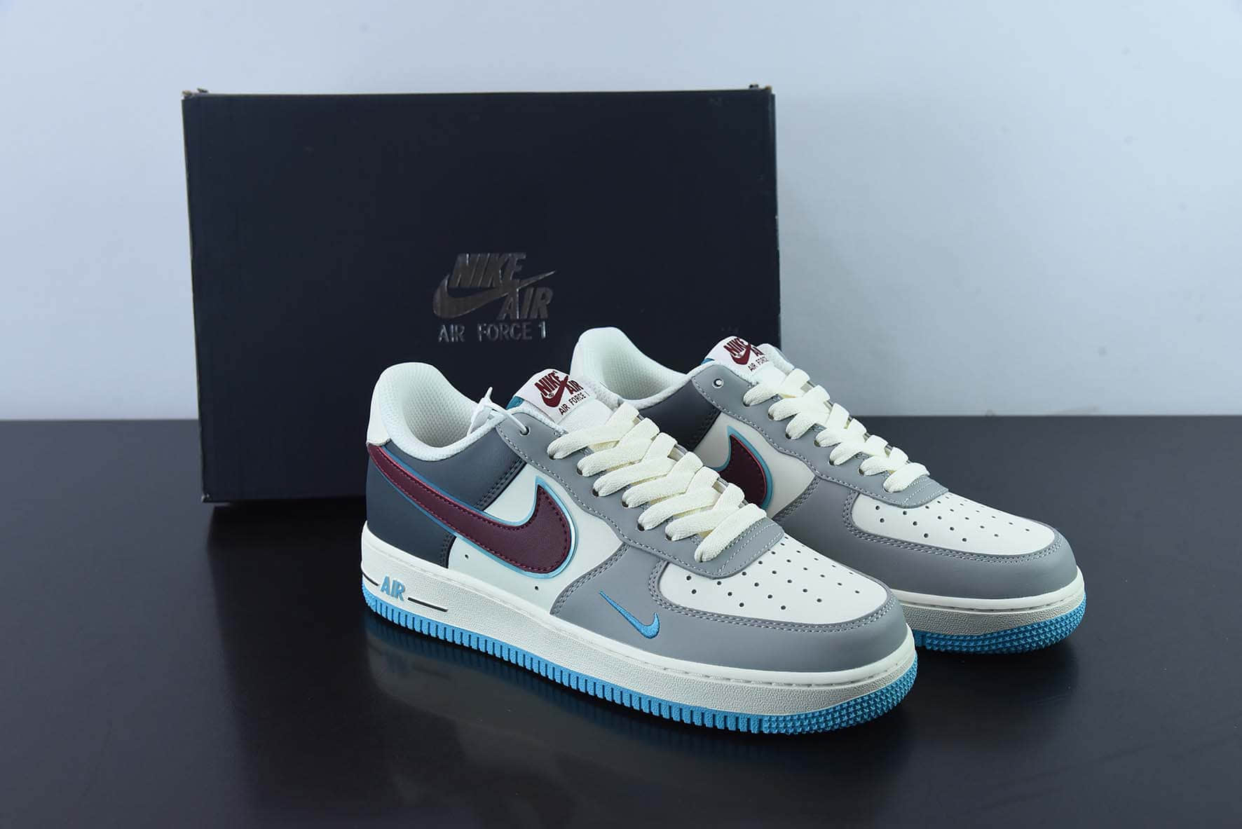 耐克Nike Air Force 1'07 Low “Rouge” “灰胭脂”空军一号低帮运动休闲板鞋纯原版本 货号：LJ8822-666