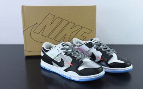 耐克Nike SB Dunk Scrap LowMismatch红蓝鸳鸯拼接缝合扣篮系列低帮板鞋纯原版本 货号：DN5381-001