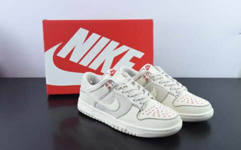 耐克Nike SB Dunk Low 丹宁白红满天星SB低帮休闲板鞋纯原版本 货号：DV0834-100