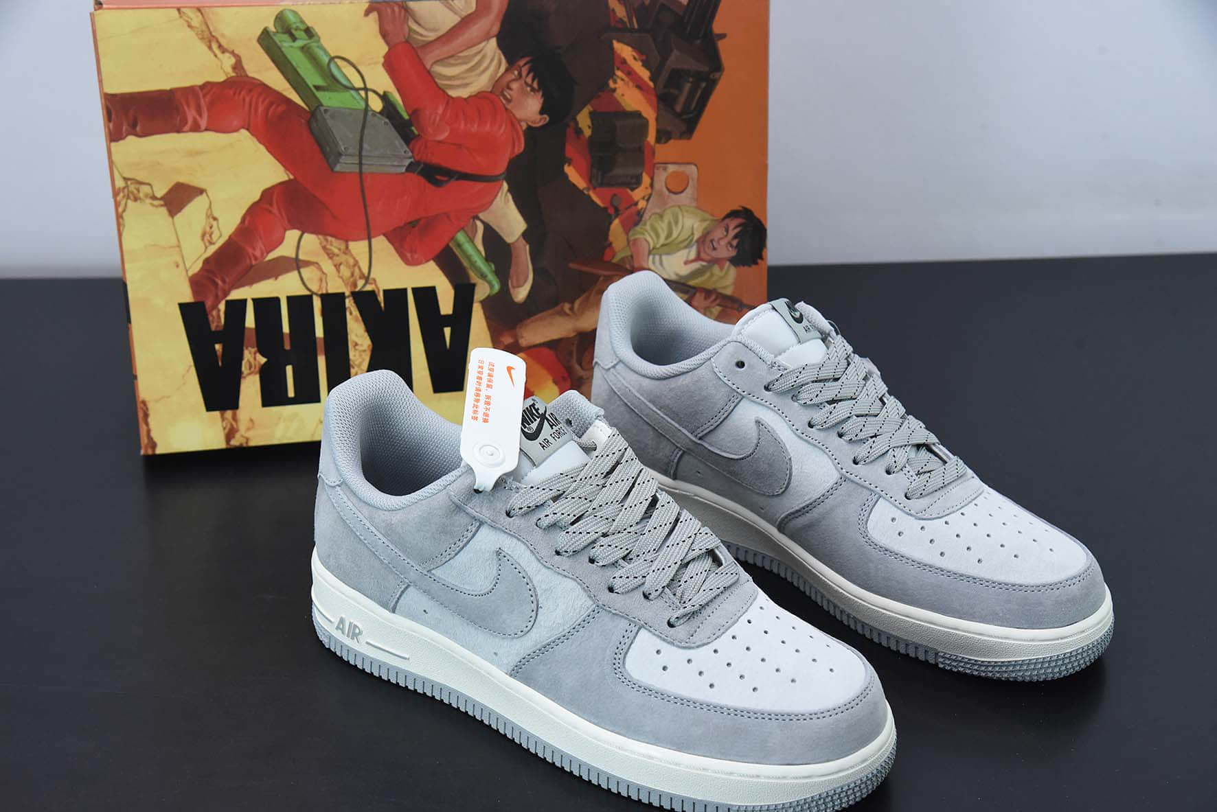 耐克Nike Air Force 1 Low 07 大友克洋麂皮雾霾灰空军一号低帮运动休闲板鞋纯原版本 货号： DG3966-823