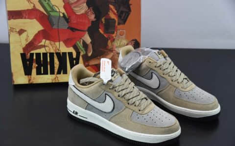 耐克Nike Air Force 1 Low 07 大友克洋卡其灰空军一号低帮运动休闲板鞋纯原版本 货号：DK3966-153