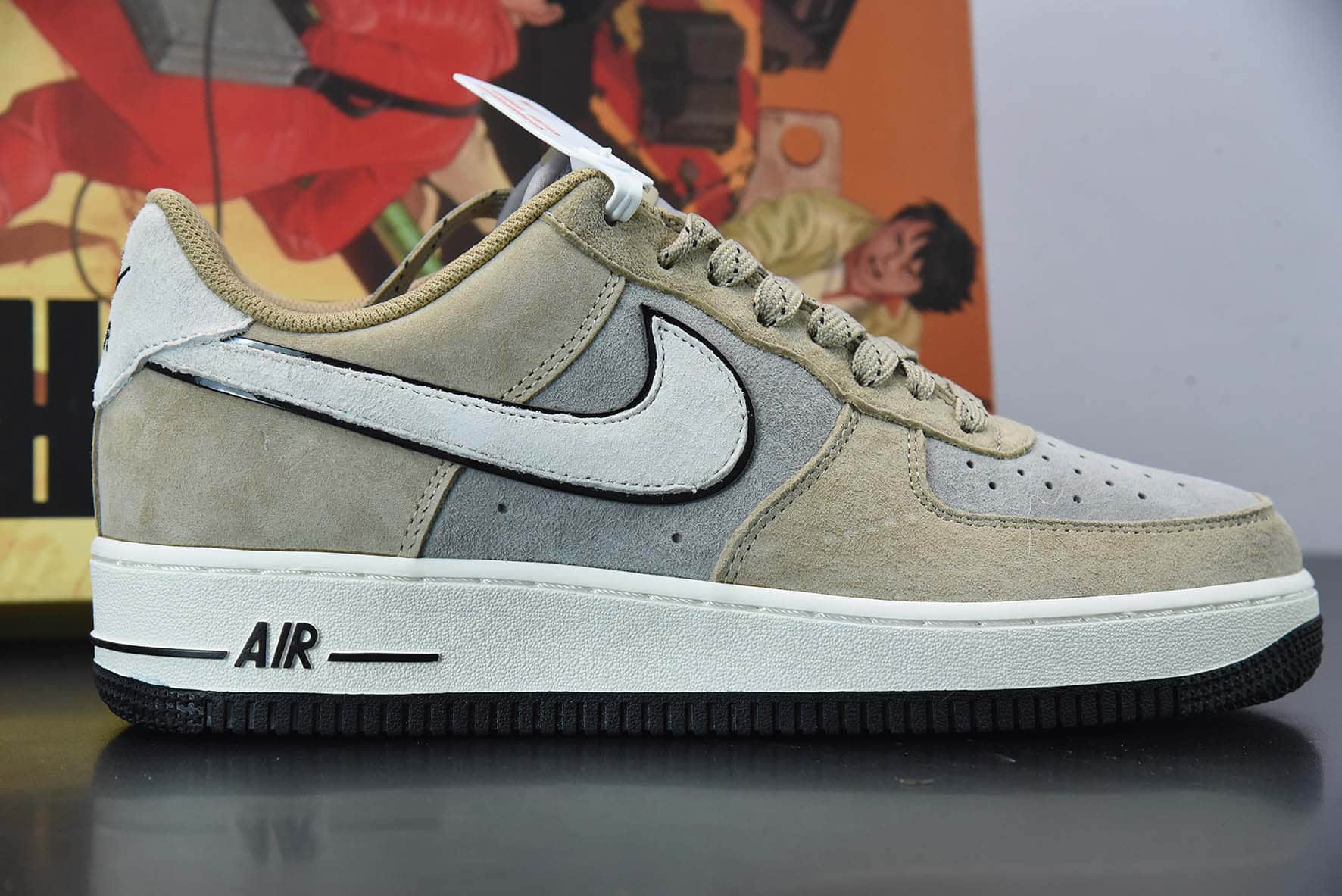 耐克Nike Air Force 1 Low 07 大友克洋卡其灰空军一号低帮运动休闲板鞋纯原版本 货号：DK3966-153