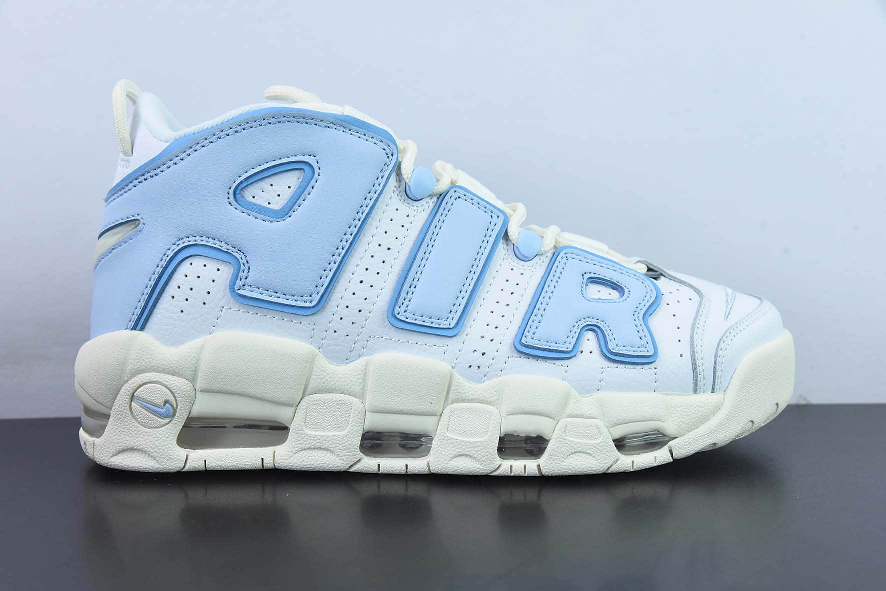 耐克Nike Air More Uptempo ’96 OG大AIR皮蓬米白蓝复古篮球鞋纯原版本 货号：FD9869-100