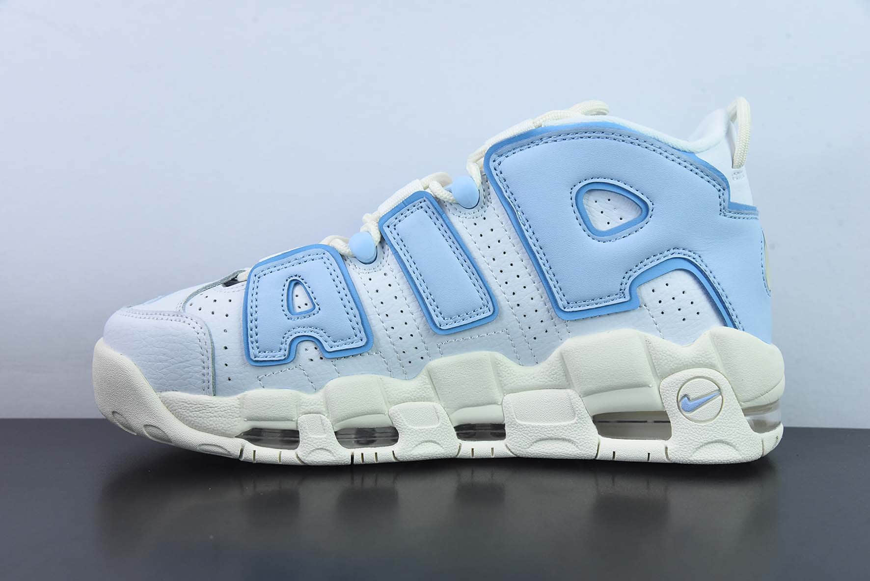 耐克Nike Air More Uptempo ’96 OG大AIR皮蓬米白蓝复古篮球鞋纯原版本 货号：FD9869-100