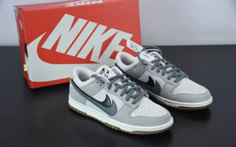 耐克Nike SB Dunk Low 85 灰白双勾SB低帮运动休闲板鞋纯原版本 货号：DO9457-114