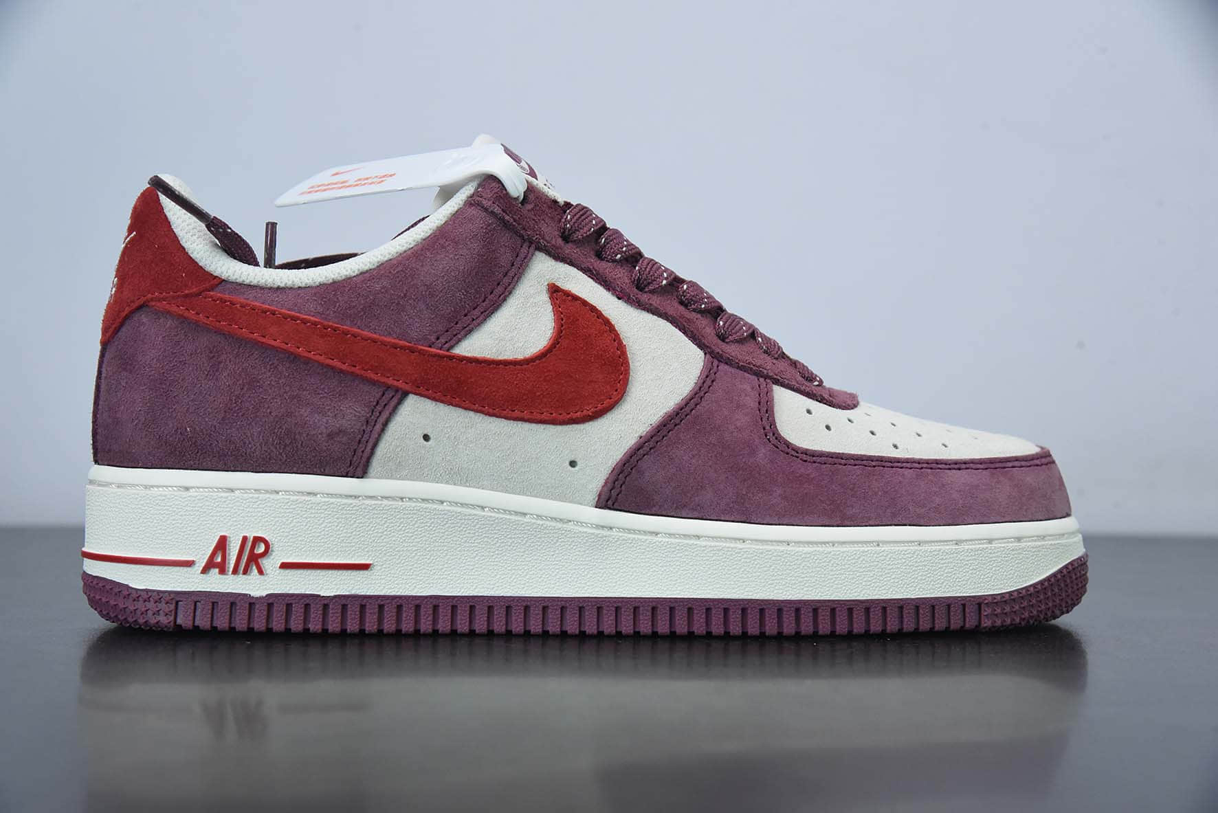 耐克Nike Otomo Katsuhiro x Nike Air Force 1’07 LV8 LowAKIRA大友克洋联名款麂皮酒红米白桔红空军一号休闲板鞋纯原版本 货号：DH3966-923