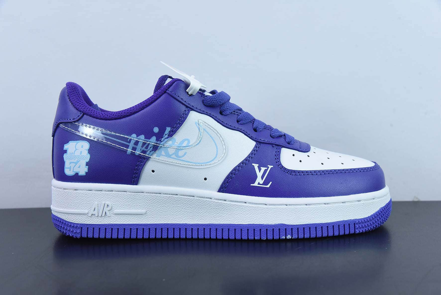 耐克Nike Air Force 1 Low 07 LV联名白紫透明钩空军一号低帮休闲板鞋纯原版本 货号：DH7561-288